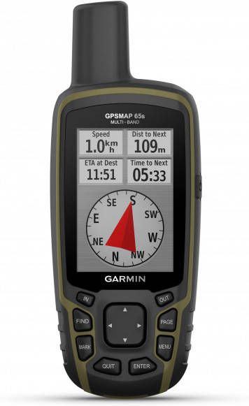 Garmin GPSMAP 65s GPS apparaat zwart/olivgrün