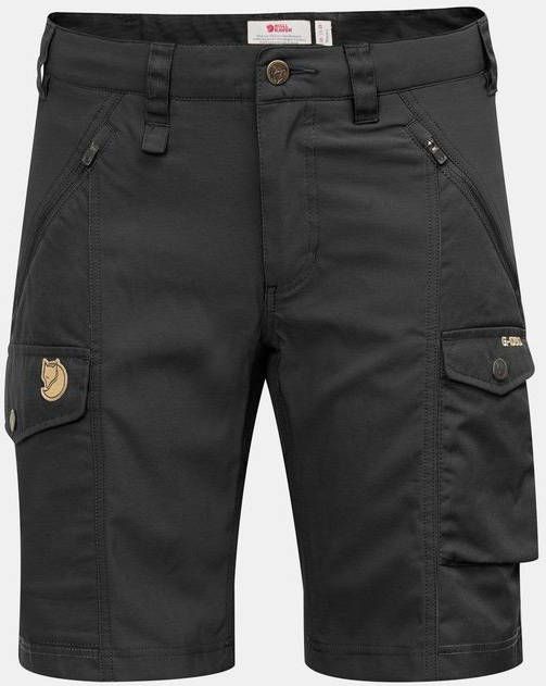 Fjä, llrä, ven Nikka Curved Shorts Dames Zwart