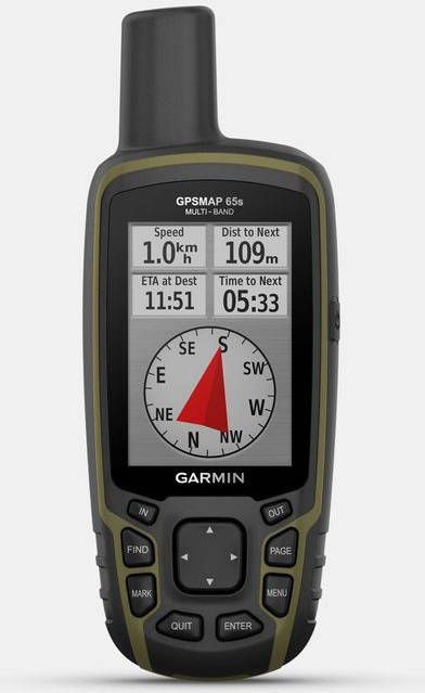Garmin GPSMAP 65s met hoogtemeter en kompas Zwart
