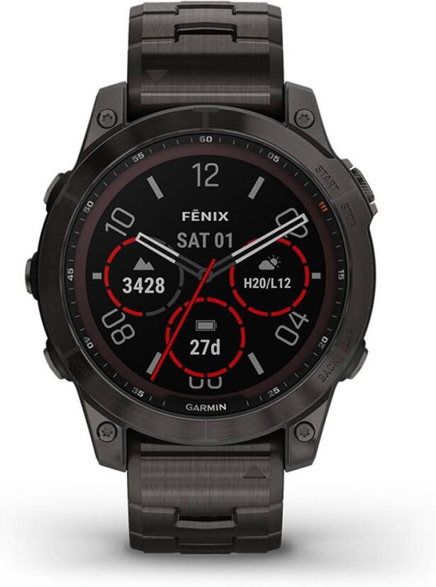 Garmin Fenix 010 02540 39 Fenix 7 Sapphire Solar horloge