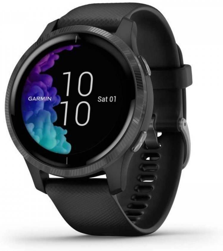 Garmin Venu Gps smartwatch Met Amoled scherm Grijs/Zwart