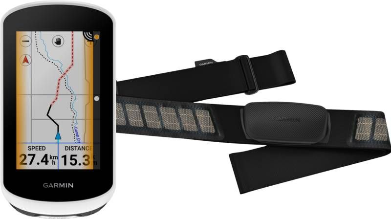 Garmin Edge Explore 2 + HRM Dual Hartslagmeter Borstband Zwa