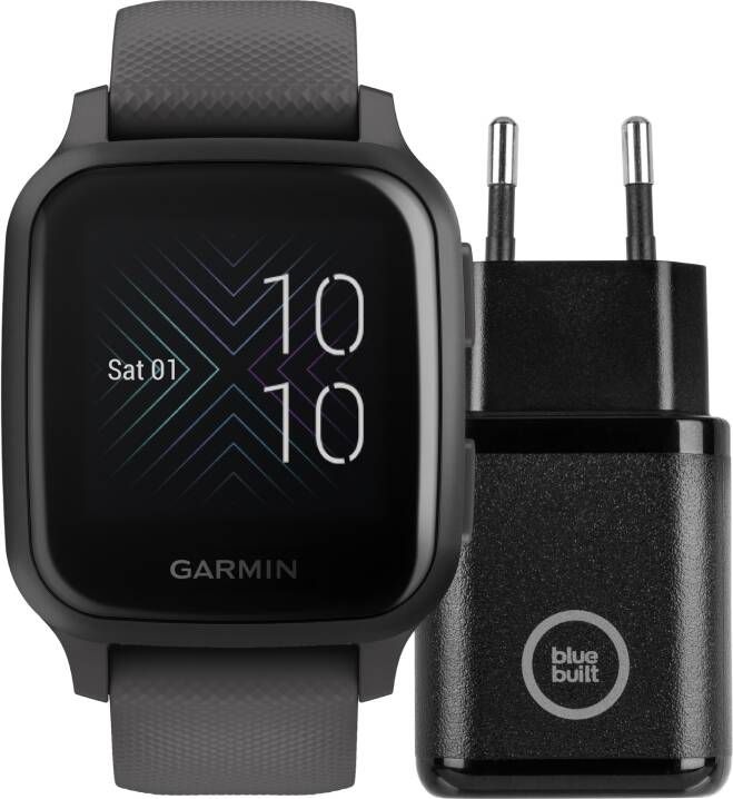 Garmin Venu Sq Grijs + BlueBuilt Oplader
