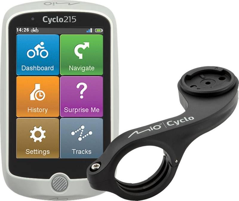Mio Cyclo 215HC + Cyclo Bike Mount Plus Stuurhouder