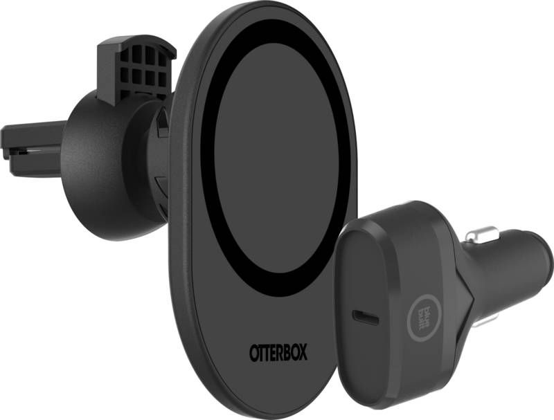 Otterbox Telefoonhouder Auto met MagSafe Magneet + BlueBuilt Autolader Power Delivery
