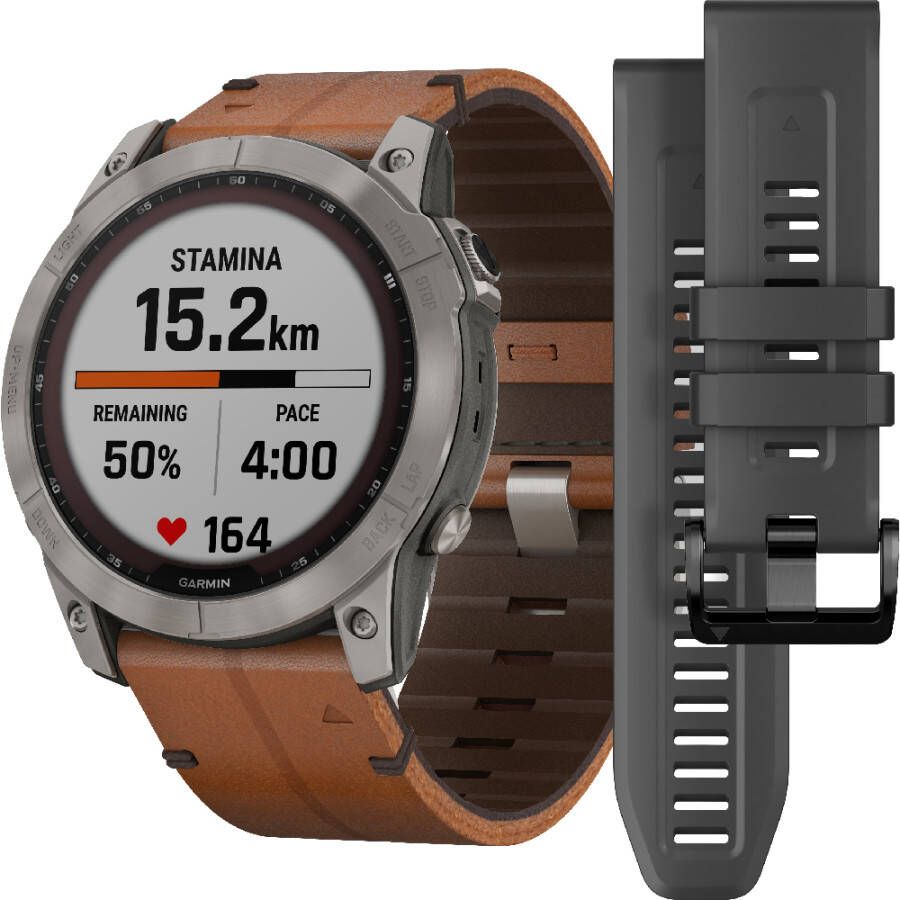 Garmin Fenix 010 02541 19 Fenix 7X Sapphire Solar horloge