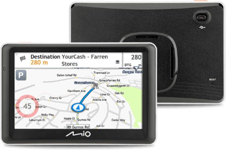 Mio Spirit 7700 Europa Autonavigatie Zwart